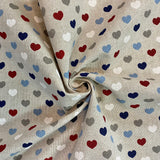 Nautical Hearts - Craft Fabric