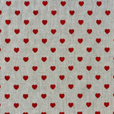 Red Hearts - Craft Fabric