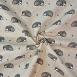 Grey Hedgehogs - Craft Fabric