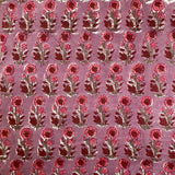 Indian Block Print - Blooming - Magenta