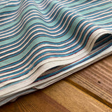 Indian Block Print - Stripes - Ocean Blue