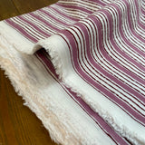 Indian Block Print - Stripes - Raspberry