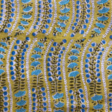 Indian Block Print - Waves - Green