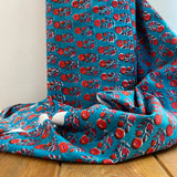 Indian Block Print - Blooming - Daphne