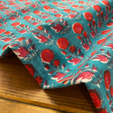 Indian Block Print - Blooming - Daphne