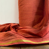 Indian Pintuck Cotton - Orange