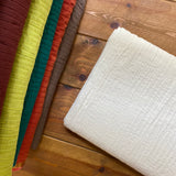 Indian Pintuck Cotton - White