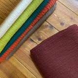 Indian Pintuck Cotton - Wine