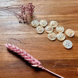 Pigeon Wishes Buttons - Lemon Soda - 17mm x10