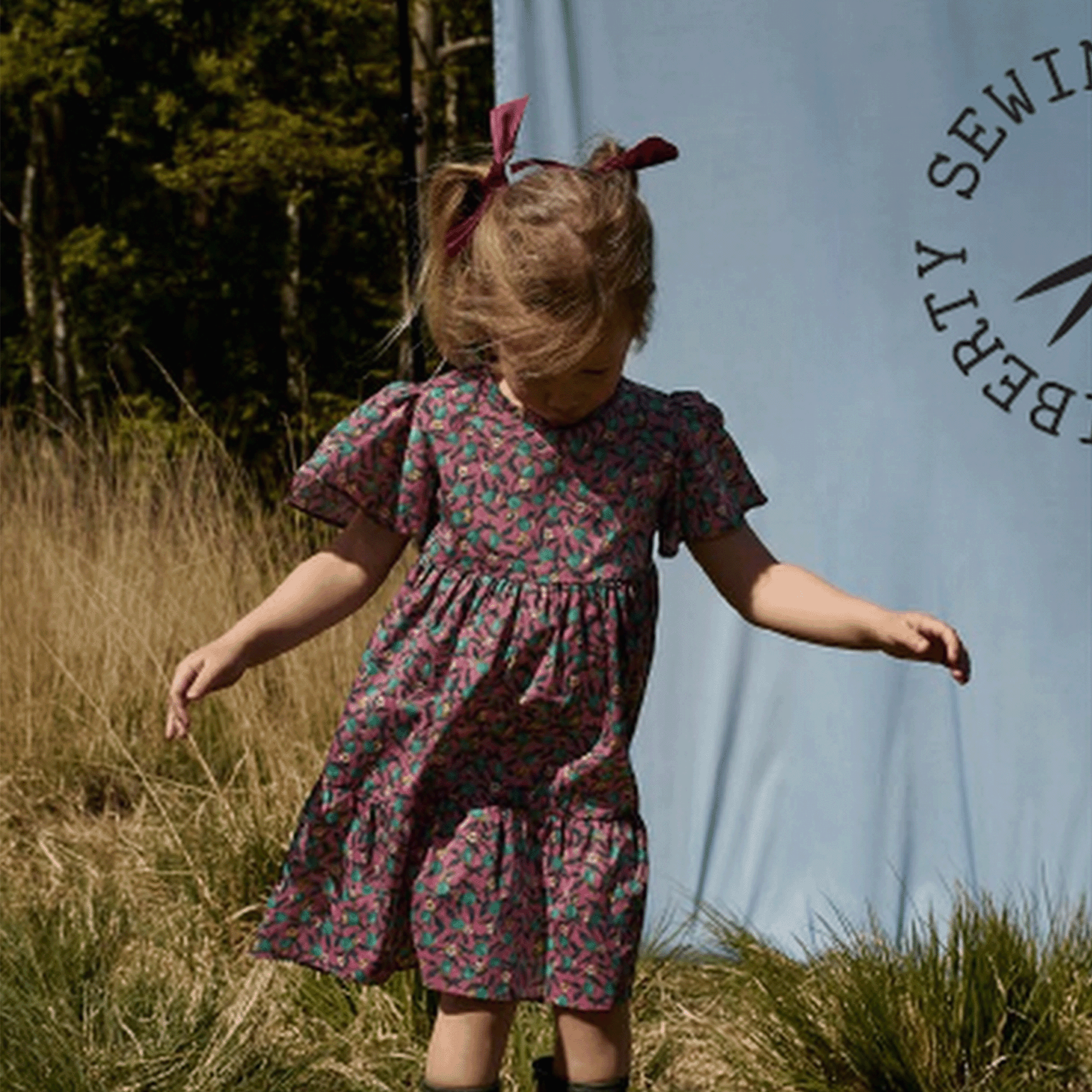 Mabel Tiered Dress - Easy Sewing Pattern, Children's