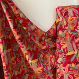 Magenta Summer Floral - Viscose Fabric