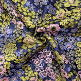 Jacquard Flowers - Polyester Fabric