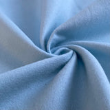Sky Blue Brushed Flannel - Cotton Fabric - Oeko-Tex Standard 100