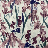 Painted Iris - Linen Viscose Fabric