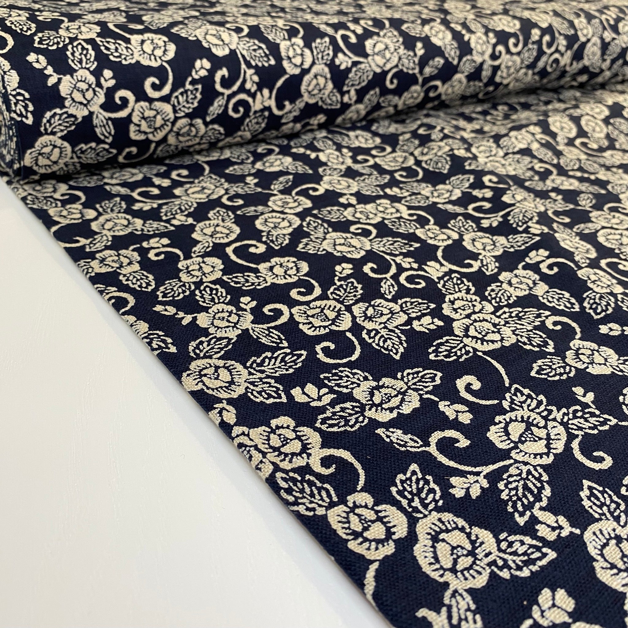 Nara Homespun - Indigo - Cotton Fabric