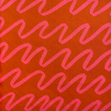 Nerida Hansen - Making Waves Cotton Poplin - Red and Pink