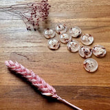 Pigeon Wishes Buttons - Oatmilk Latte - 17mm x10