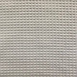 Off White Cotton Waffle  - Cotton Fabric (Oeko-Tex® certified)