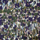 Floral Viscose Twill - Purple Forrest