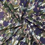 Floral Viscose Twill - Purple Forrest