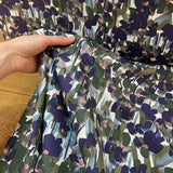 Floral Viscose Twill - Purple Forrest