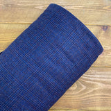 Red & Navy Checks - Wool Fabric