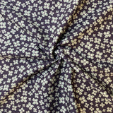 Sage Green Daisies - Cotton Sateen Fabric