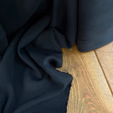 Black - Sanded Tencel Fabric