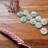 Pigeon Wishes Buttons - Seafoam Mist - 17mm x10