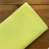 Seersucker Checked Lemon - Cotton/Polyester Blend Fabric