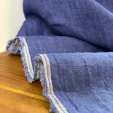 Sorrento Washed Linen - Denim Blue