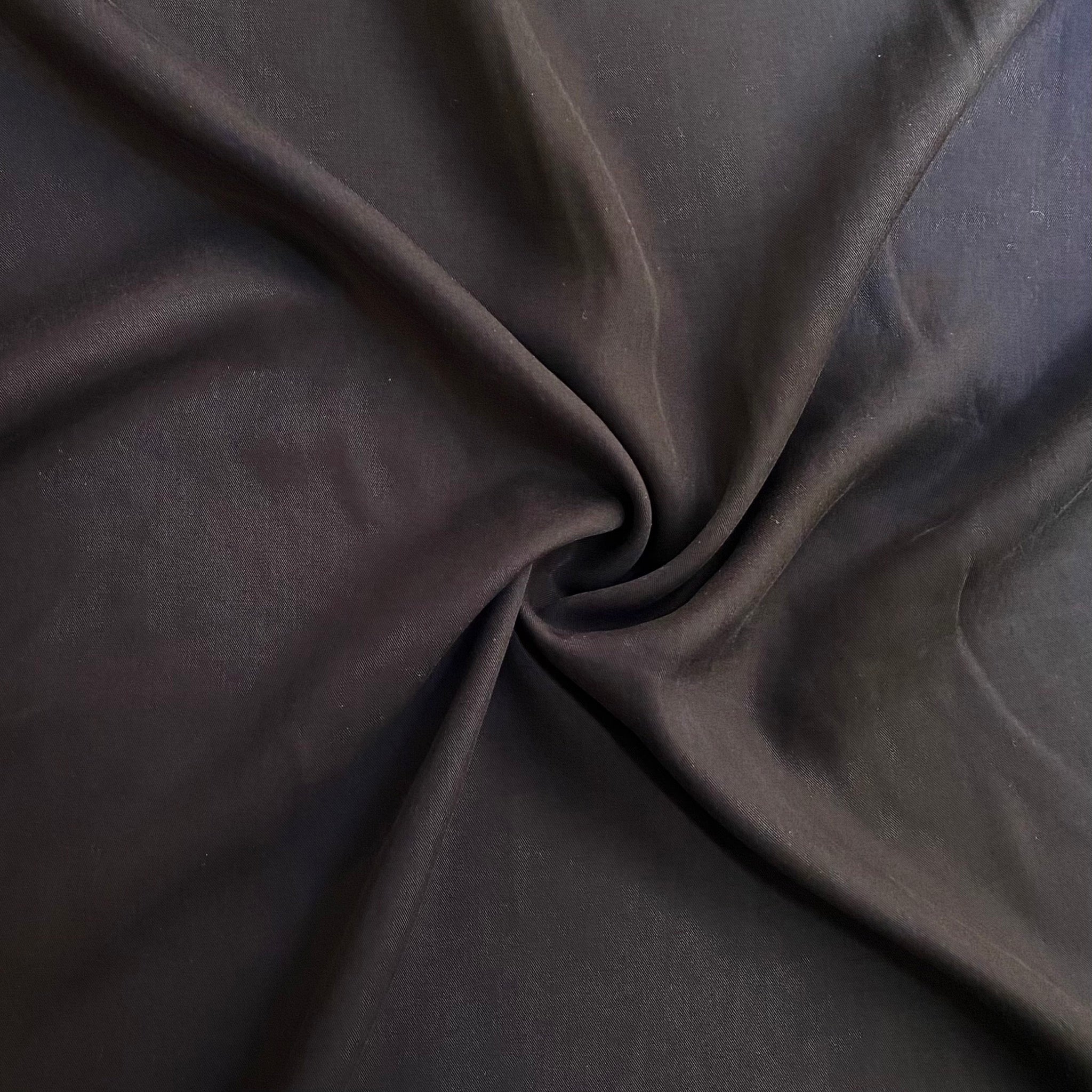 Sable Black Tencel Twill - Tencel Fabric – Mill Creations