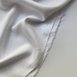 Cloud White Tencel Twill - Tencel Fabric