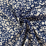 Animal Print on Navy - Viscose Fabric