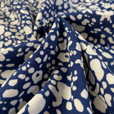 Animal Print on Navy - Viscose Fabric