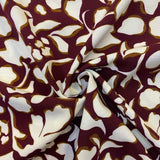 Maroon Petal Popin - Viscose Fabric