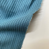 Sea Blue Waffle - Cotton Jersey Fabric [Oeko-Tex-Standard 100]
