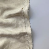 Cream Waffle - Cotton Jersey Fabric [Oeko-Tex-Standard 100]