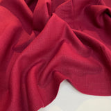 Washed Linen Fabric - Cherry