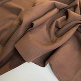 Washed Linen Fabric - Chocolate