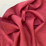 Washed Linen Fabric - Raspberry