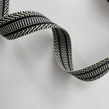 38mm Tapestry - Black/Natural - Webbing