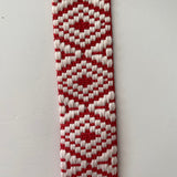 38mm Tapestry - Red/Natural - Webbing