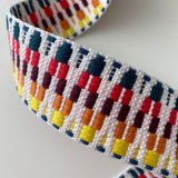 38mm Zig Zag - Rainbow - Webbing