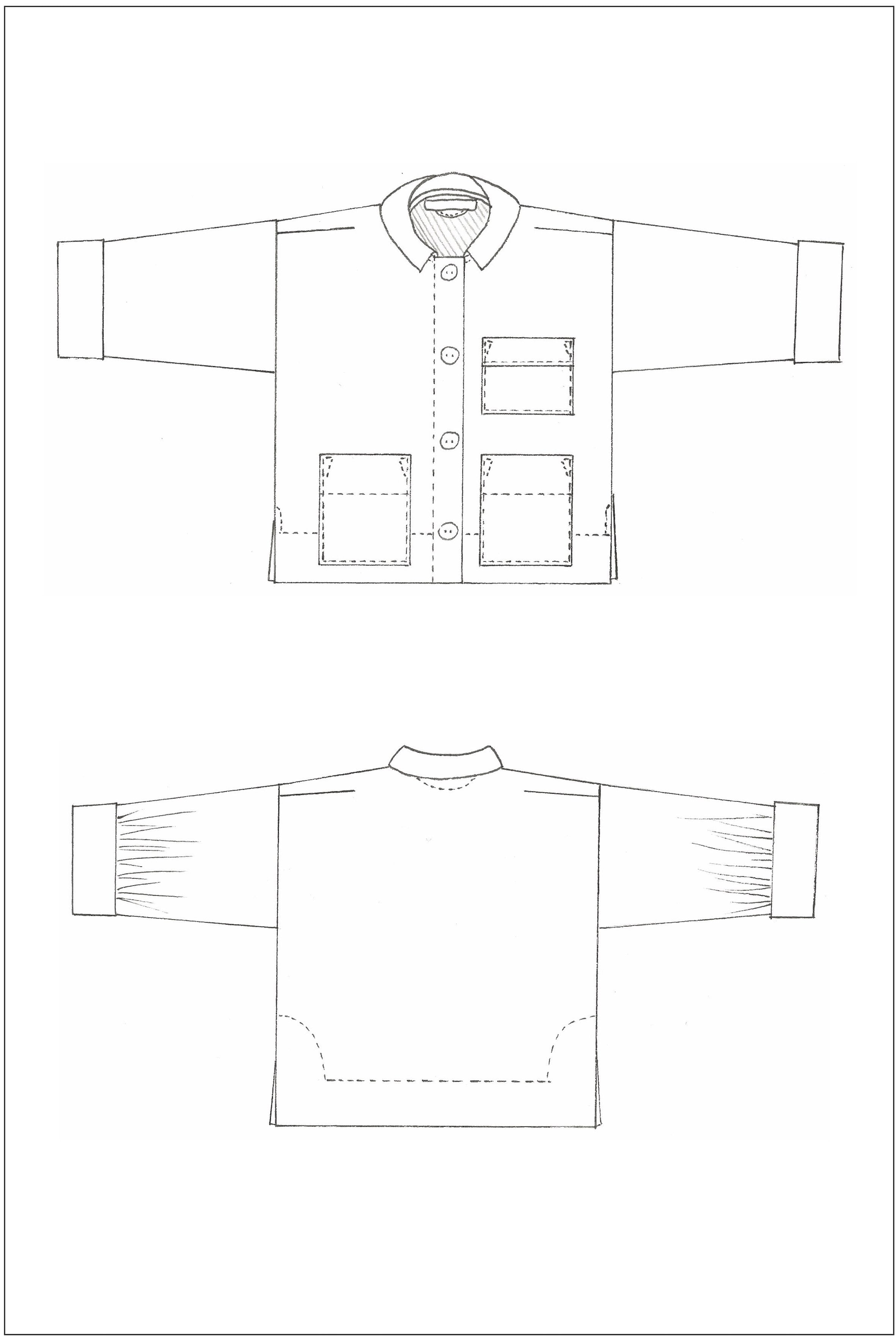 Worker Jacket Pattern ZERO WASTE Workwear Jacket - PDF Sewing Pattern – Mill Creations