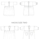 ZERO WASTE Gather Dress - PDF Sewing Pattern