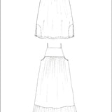 ZERO WASTE Tier Dress - PDF Sewing Pattern