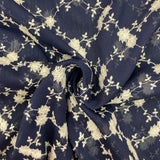 Navy Lace - Cotton Fabric