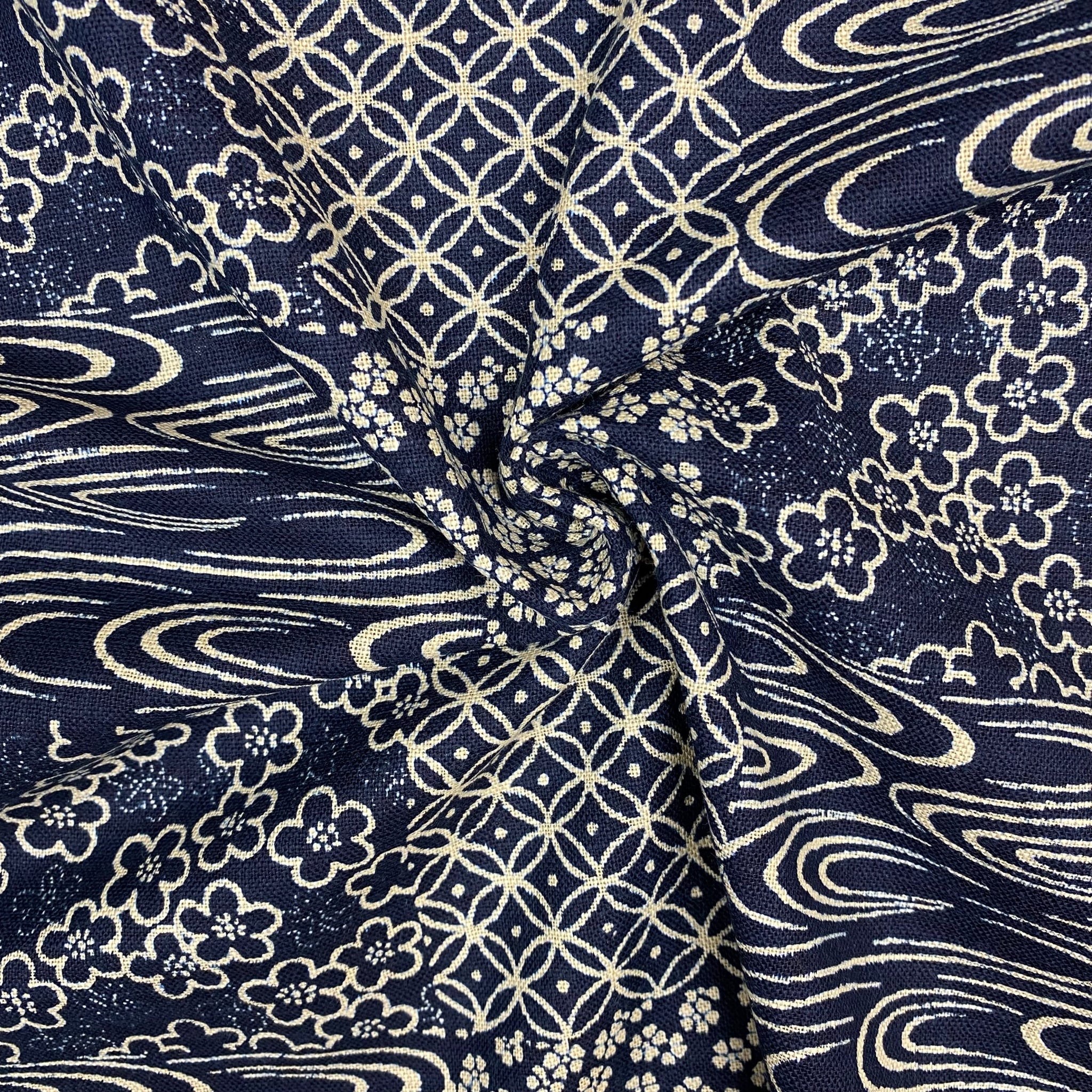 Nara Homespun - Indigo - Cotton Fabric