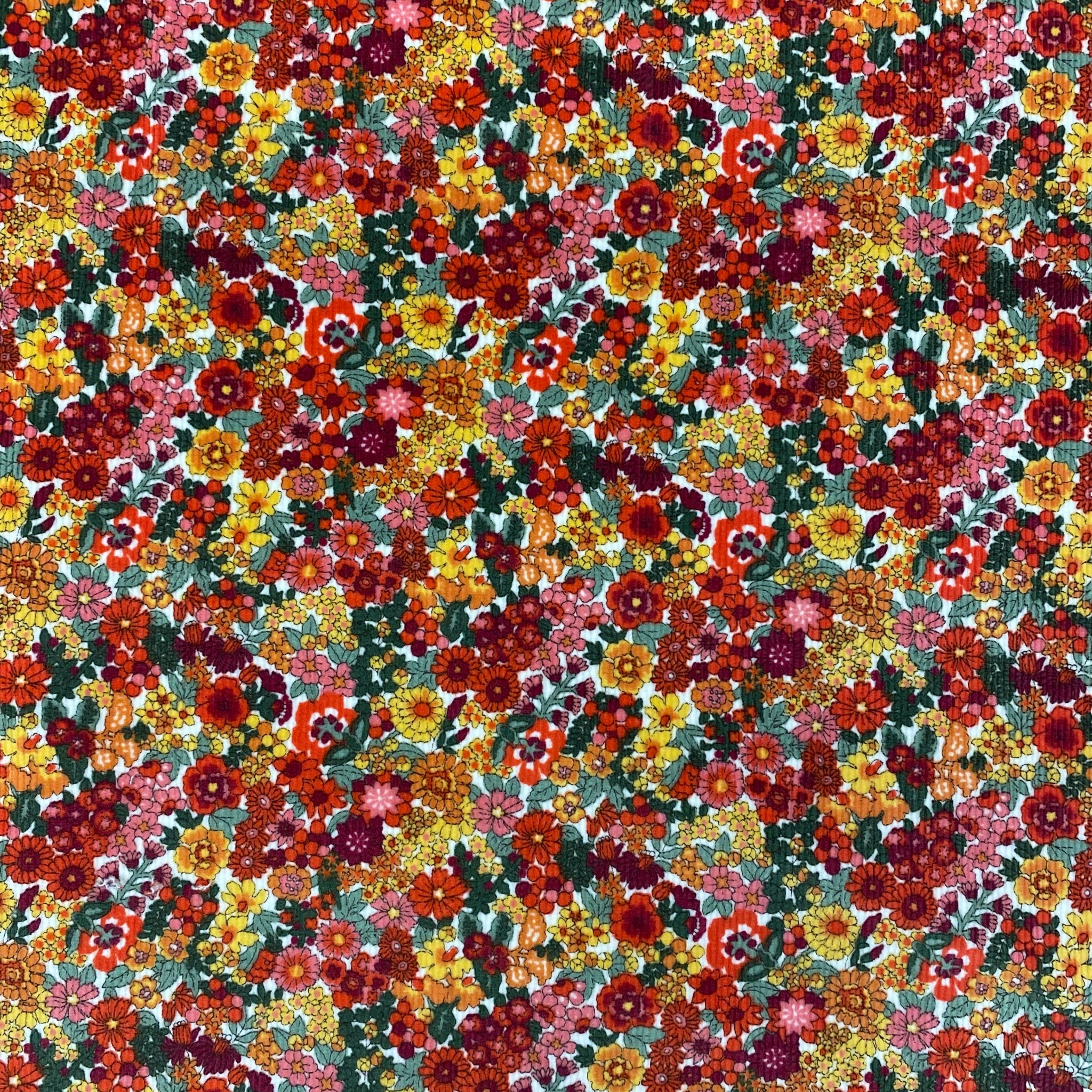 Floral Corduroy - Cotton Fabric